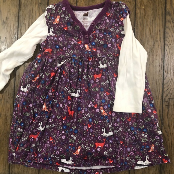 Tea Collection Other - Tea Collection Woodland Creature Dress 18-24m EUC